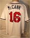 Brian McCann Autographed/Hand Signed Atlanta Braves White Baseball Jersey