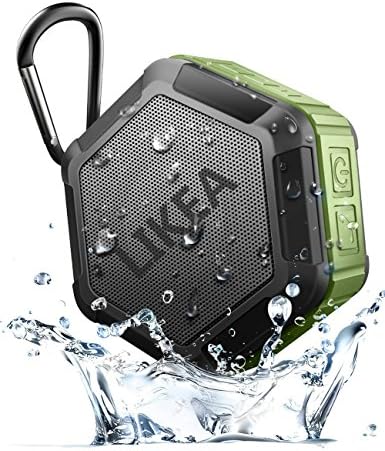 LIKEA Waterproof Sport Speaker,Ultra Portable Wireless Bluetooth Speaker with More Bass, IP67 Waterproof, NFC Pairing, 12 Hours Playtime, Clear Sound, for Outdoor, Shower, Home