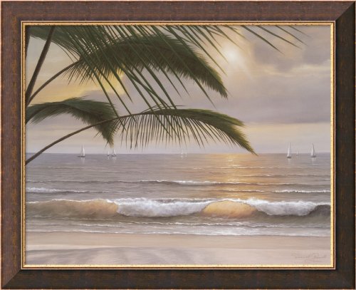 Paradiso Framed Canvas Art by Diane Romanello,32 x 26 Framed