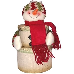 Snowman Stacking Gift Tower Christmas Greetings