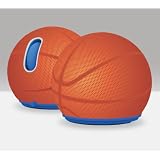 Jelfin Standard USB Optical Mouse - Blue Accent, Basketball Skin, Can Packaging