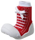 (ラボーグ)La vogue ベビー滑り止め 靴下 ルームシューズ 赤ちゃんラバー底ソックス スニーカー 子供キッズ練習用 11.5cm レッド