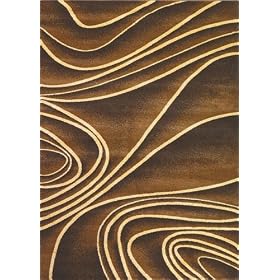Contours Area Rug, 7'10x9'10, MOCHA by Home Decorators Collection