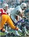 Autographed Jim Langer Miami Dolphins 8x10 Photo Inscribed HOF 87