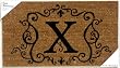 Monogram Coir Doormat Insert - X Monogram Coir Doormat Insert - X