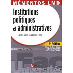 Institutions politiques et administratives : France-Union Europ�enne-ONU