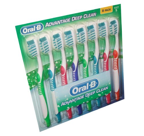 Oral B Advantage Plus Toothbrushes - 8 ct. (Soft)