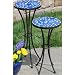 Blue Martini Bubble Round Plant Stands S/2