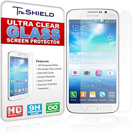 Samsung Galaxy Mega 5.8 inch Screen Protector by TruShield - Tempered Glass - Protect Your Screen From Scratches And Drops - NEW 2014 Ultra Clear HD Version - Preserve Your Investment And Maximize Your Resale Value - Package Includes Microfiber Cleaning Wipe, Installation Tips with Video - Retail Packaging