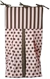 Tadpoles Damask Diaper Stacker, Pink/Brown