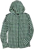 Hurley Boys 8-20 Mini Plaid Shirt, Evergreen, Large