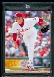 2008 Upper Deck # 609 Brett Myers - Phillies - MLB Baseball Trading Card in a Protective Screw Down Display Case