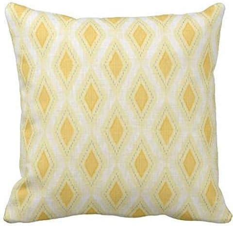 Chic Yellow Damask Paris Monogrammed pillowcase pillow case cover pillowslip 18*18