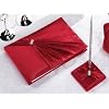 Diamond Red Guest Book with Pen Set