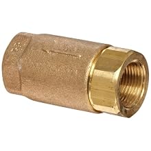 Dixon 61-104 Brass Ball Cone Check Valve, 3/4" NPT Female