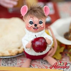 8" Apple Picking Mouse By Annalee