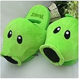 Plants Vs. Zombies Green Peashooter Adult Slipper Chirstmas