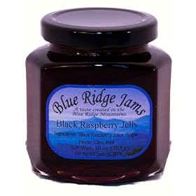 Blue Ridge Jams: Black Raspberry Jelly, Set of 3 (10 oz Jars)