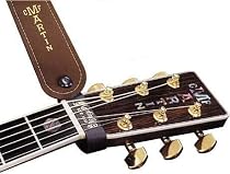 Martin Leather Acoustic Guitar Strap Button, Brown