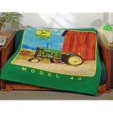 48 x 63 John Deere Fleece Throw Fleece Blanket - NEW by 