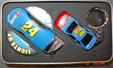 Jeff Gordon #24 Diecast Keychain and Light Up lighter Gift Set**MAKES A GREAT GIFT FOR UNDER $10.00**