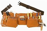 BOURN TOUGH LCP-19 Extra capacity split suede leather contractors tool belt