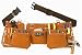 BOURN TOUGH LCP-19 Extra capacity split suede leather contractors tool belt