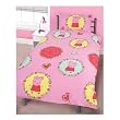 Kids/Childrens Peppa Pig Spiral Design Bedding Duvet Cover Set and Pillow Case (Single Bed)
