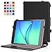 MoKo Samsung Galaxy Tab A 8.0 Case - Slim-Fit Multi-angle Folio Cover Case for Galaxy Tab A 8.0 Tablet SM-T350, With Auto Wake / Sleep and Stylus Pen Loop, BLACK