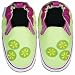 Robeez Infant/Toddler Weekend Limes Slip-On,Pastel Green,0-6 Months (US Infant 1-2 M)