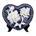 Cordiform Porcelain Lace Plate With White Peony