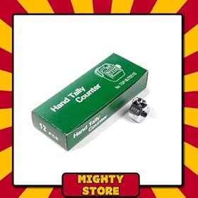LIGHTWEIGHT HAND TALLY COUNTER 4 DIGIT THUMB RING