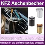 Auto/KFZ Aschenbecher(schwarz) mit bl...