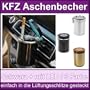 Auto/KFZ Aschenbecher(schwarz) mit blau LED Beleuchtung inkl. Batterie + Kippent�ter Glutt�ter