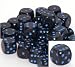 Speckled 12mm d6 Blue Stars Pipped Dice