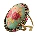 Michal Negrin Gorgeous Cameo Ring with Unique Pattern and Multicolor Swarovski Crystals Michal Negrin Gorgeous Cameo Ring with Unique Pattern and Multicolor Swarovski Crystals