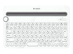 Logicool ロジクール Bluetooth マルチデバイス キーボード （Windows、Mac、Android、iOS対応） K480 ホワイト