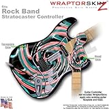 Alecias Swirl 02 WraptorSkinz Skin fits Rock Band Stratocaster Guitar for Nintendo Wii, XBOX 360, PS