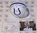 John Mackey Autographed/Hand Signed Baltimore Colts 2-Bar Mini Helmet with HOF 92 Inscription