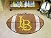 FanMats NCAA Football Mat 1 - Collegiate Logo Football Shaped Area Rug (23 x 33)Cal State - Long Beach