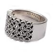 Sterling Silver Band Ring Valentines Day Gifts US Size 7 3/4