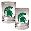 Michigan State Spartans NCAA 2pc Rocks Glass Set by Great American Products