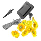 Decorative Small Yellow Sunflower String Solar LED Lights - B0029P9R9Y