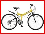 レイチェル RAYCHELL 折りたたみ自転車 MTB-2618R-YL イエロー RAYCHELL