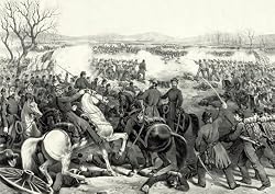Battle of Pittsburg, Tennessee, by Currier & Ives, 1862 - 16" x 20" - Fine-Art Gicl??e Photographic Print of an Image from the Library of Congress Collection