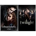 Twilight Movie Posters ~ Set of 2 ~ Edward and Bella + Full Cast Promo ~ each is 24x36"