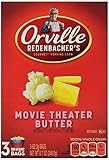 Orville Redenbacher's Pop-Up Bowl Movie Theatre Butter Microwave Popcorn, 3 - 2.9 oz bags per Box,  (Pack of 4)