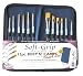 Royal Langnickel Keep N' Carry Artist Soft Grip Brush Set with Zippered Case