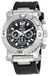 REACTOR Men's 93801 Neutron Chronograph Black Coral Dial Rubber Strap Watch