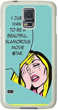 ICORER Protective Samsung Galaxy S5 Case Movie Star Pop Art Case for Samsung Galaxy PC White
